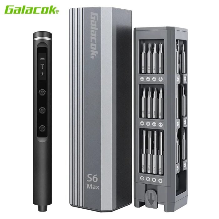 ⁦Glacok S6 MAX 5-Speed عزم الدوران الدقة مفك كهربائي مجموعة لتقوم بها بنفسك 3.7 فولت قابلة للشحن مفك آيفون تفكيك أداة إصلاح⁩ - الصورة ⁦9⁩