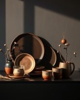 {"prompt":"A cozy and elegant arrangement of home decor items featuring a harmonious blend of dark brown and light brown tones accented with subtle black details. The composition includes handcrafted ceramic plates, glass cups, and delicate flower pots adorned with minimalist black embellishments, all artfully placed on a sleek, deep black surface. The background is a muted charcoal gray that gently recedes into shadows, directing full attention to the warm, earthy hues of the decor. Gentle side lighting casts soft, warm shadows that enhance the textures and contours of each piece, evoking a serene, inviting ambiance reminiscent of a softly lit studio setting or late afternoon sunlight filtering through a window. Each decorative element is carefully positioned to highlight its unique design, with some items elegantly suspended to showcase their form and craftsmanship. The scene exudes a sophisticated rustic charm, blending natural materials with refined details to create a visually captivating still life that celebrates subtle elegance and warmth.nn??? ??????:?????? : ??????? ??????.??????? : ????? ????????? ?????? ????? ?????? ?? ????? ?????? ?? ??? ???????? ??????? ??????? ?? ??????? ???????? ?? ?????? ???????.??????? : ????? ?????? ?? ????? ???? ????????? ???? ???? ???????.??????? : ????? ????? ?????? ????? ????? ????????? ???? ????.????? ??????:????????? :???? ?????? ?????? ?? ????????? ???????? ??? ????? ??????? ????? ??????? ?? ??? ??????.????? ??????? ????? ????? ?????? ?? ????? ??????? ?? ??? ???????? ??????? ??? ?????? ?? ???????.???? ?? ????? ????????? ??? ??? ??????? ???????? ??????? ????? ???? ??????.??????? :????? ????? ?? ?????? ????? ???? ????????? ???? ???? ??????.???? ??????? ??? ??????? ???????? ????? ?????? ????? ??? ?????????.??????? :????? ?????? ?? ????? ???? ????? ?????? ???? ??????? ?? ?????? ??????? (??? ??? ????? ?? ??? ??????? ????).???????? :???? ??? ????????? ??? ??? ????? ?? ??????? ?????? ???? ????? ????????.??? ??? ???? ?? ????? ???? ????????? (??? ????? ?? ?????)? ???? ?????? ??????? ??????? ?? ??????? ?????? (??? ?? ??? ????? ???????).???? ??? ??????:????????? : ?????? ?? ??????? ???????? ?? ???????? ???? ??? ???? ?? ??? ????? ?? ??? ???????? ???????.?????? ????? : ????????? ?????? ??? ??? ???? ??????? ???? ???? ??????? ???????.??????? : ??? ???? ???? ??? ????????? ????? ????????.???????? ?????? ???????:????? ?????? ???? ??? ???? ?? ??? ????.????? ?????? ???? ??? ???? ?? ??? ???? ?? ??? ???????? ???????.????? ??? ???? ??? ???? ?? ??? ???? ?? ??? ??????? ???????.??? ?????? ??? ?????? ????? ?? ????? ?????? ???? ??? ???? ?? ??? ????.","originalPrompt":"??? ??????:?????? : ??????? ??????.??????? : ????? ????????? ?????? ????? ?????? ?? ????? ?????? ?? ??? ???????? ??????? ??????? ?? ??????? ???????? ?? ?????? ???????.??????? : ????? ?????? ?? ????? ???? ????????? ???? ???? ???????.??????? : ????? ????? ?????? ????? ????? ????????? ???? ????.????? ??????:????????? :???? ?????? ?????? ?? ????????? ???????? ??? ????? ??????? ????? ??????? ?? ??? ??????.????? ??????? ????? ????? ?????? ?? ????? ??????? ?? ??? ???????? ??????? ??? ?????? ?? ???????.???? ?? ????? ????????? ??? ??? ??????? ???????? ??????? ????? ???? ??????.??????? :????? ????? ?? ?????? ????? ???? ????????? ???? ???? ??????.???? ??????? ??? ??????? ???????? ????? ?????? ????? ??? ?????????.??????? :????? ?????? ?? ????? ???? ????? ?????? ???? ??????? ?? ?????? ??????? (??? ??? ????? ?? ??? ??????? ????).???????? :???? ??? ????????? ??? ??? ????? ?? ??????? ?????? ???? ????? ????????.??? ??? ???? ?? ????? ???? ????????? (??? ????? ?? ?????)? ???? ?????? ??????? ??????? ?? ??????? ?????? (??? ?? ??? ????? ???????).???? ??? ??????:????????? : ?????? ?? ??????? ???????? ?? ???????? ???? ??? ???? ?? ??? ????? ?? ??? ???????? ???????.?????? ????? : ????????? ?????? ??? ??? ???? ??????? ???? ???? ??????? ???????.??????? : ??? ???? ???? ??? ????????? ????? ????????.???????? ?????? ???????:????? ?????? ???? ??? ???? ?? ??? ????.????? ?????? ???? ??? ???? ?? ??? ???? ?? ??? ???????? ???????.????? ??? ???? ??? ???? ?? ??? ???? ?? ??? ??????? ???????.??? ?????? ??? ?????? ????? ?? ????? ?????? ???? ??? ???? ?? ??? ????.","width":704,"height":1024,"seed":42,"model":"flux","enhance":false,"nologo":true,"negative_prompt":"worst quality, blurry","nofeed":false,"safe":false,"isMature":false,"isChild":false}